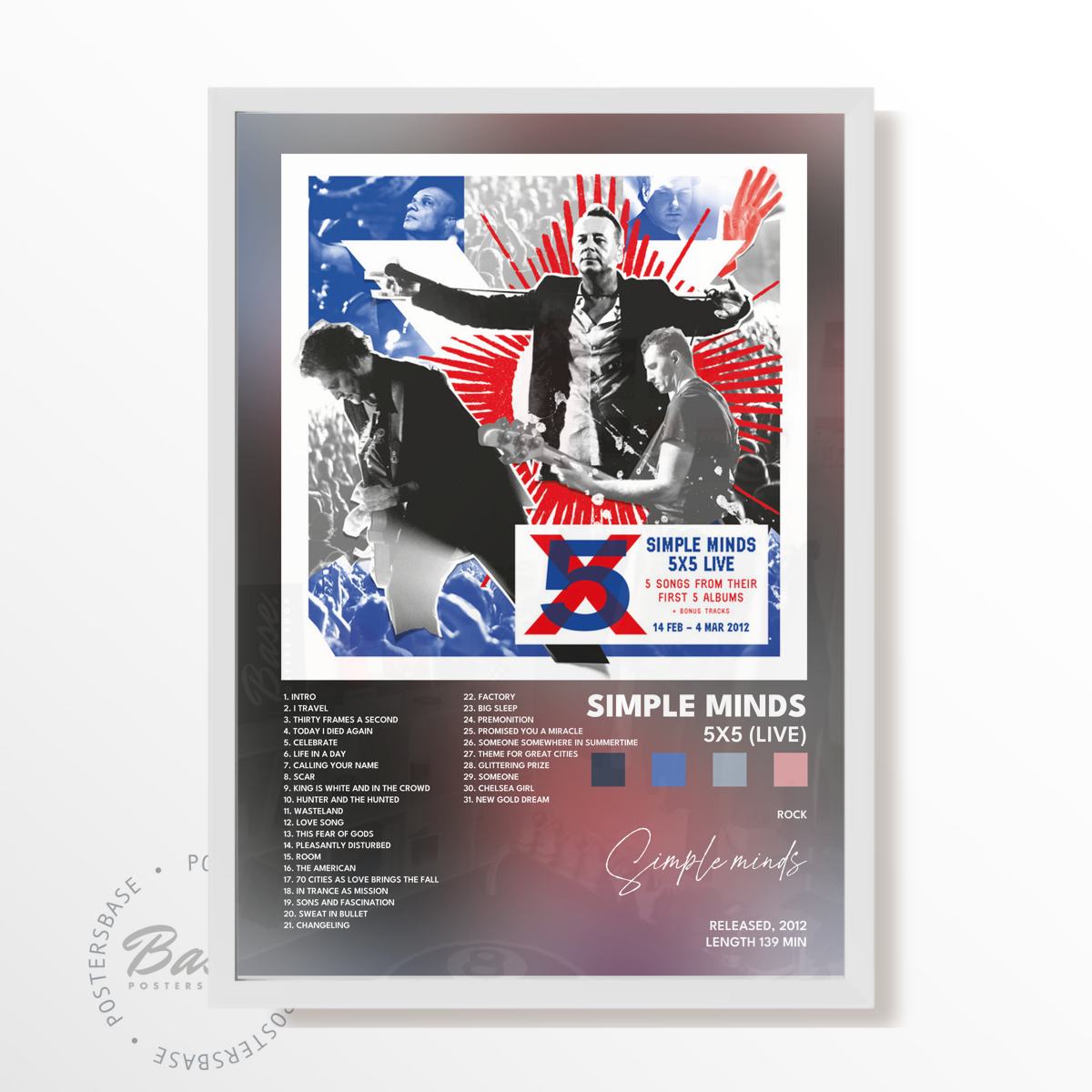 simple minds 5x5 Live poster