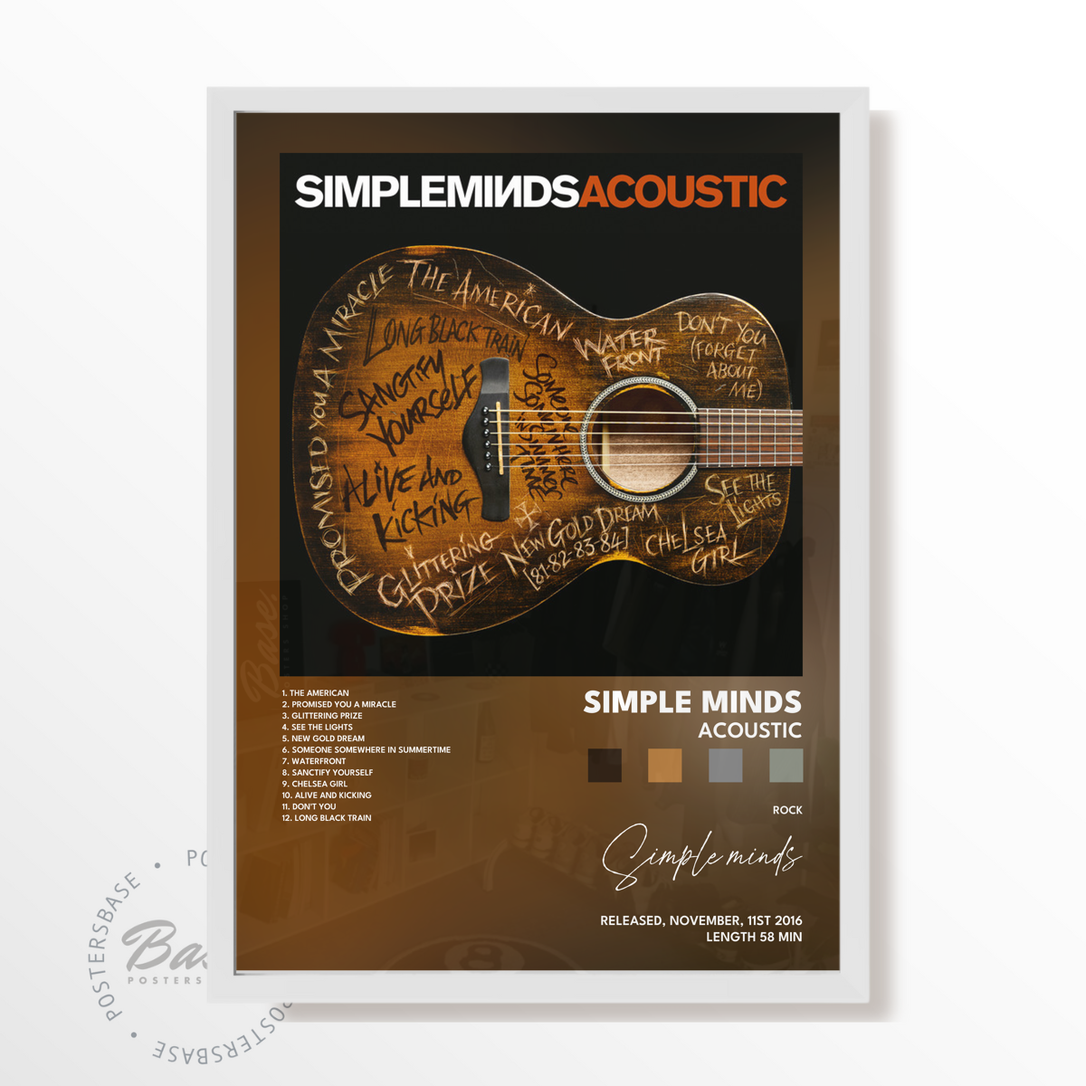 simple minds Acoustic poster