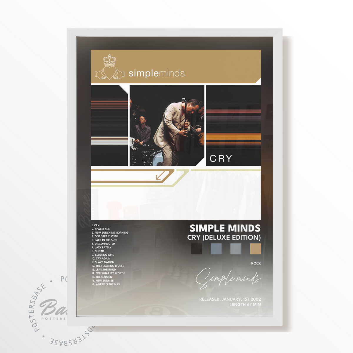 simple minds Cry Deluxe Edition poster