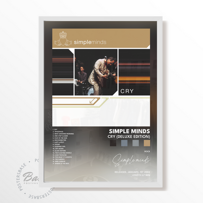 simple minds Cry Deluxe Edition poster