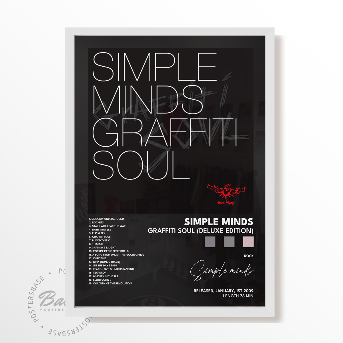 simple minds Graffiti Soul Deluxe Edition poster