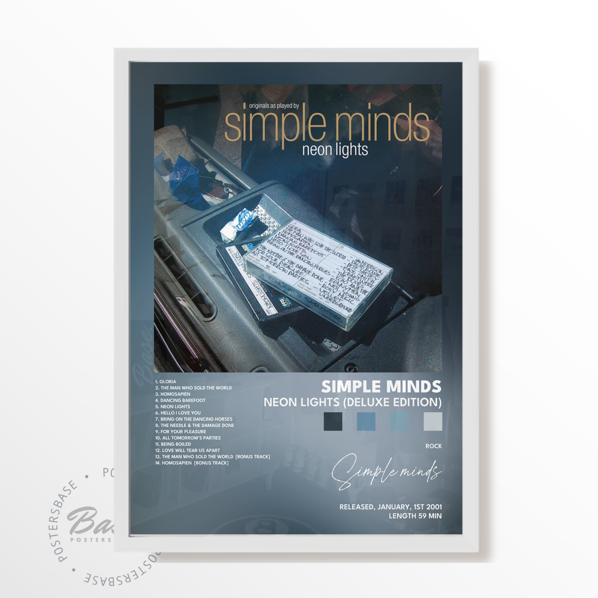 simple minds Neon Lights Deluxe Edition poster