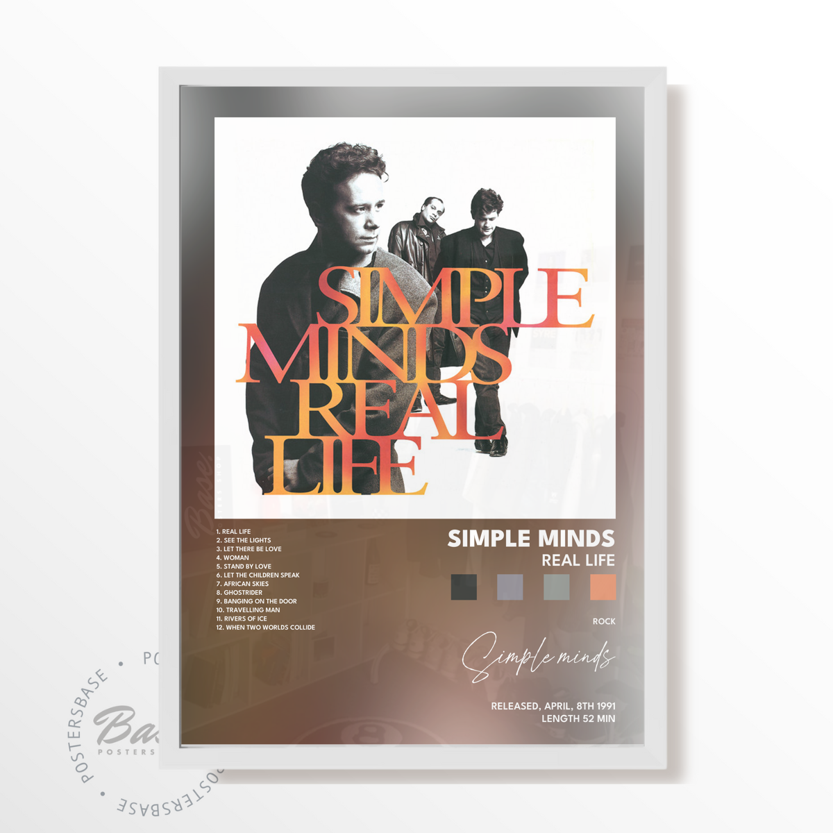 simple minds Real Life poster