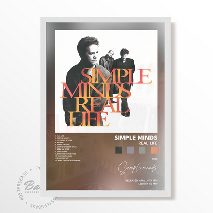 simple minds Real Life poster