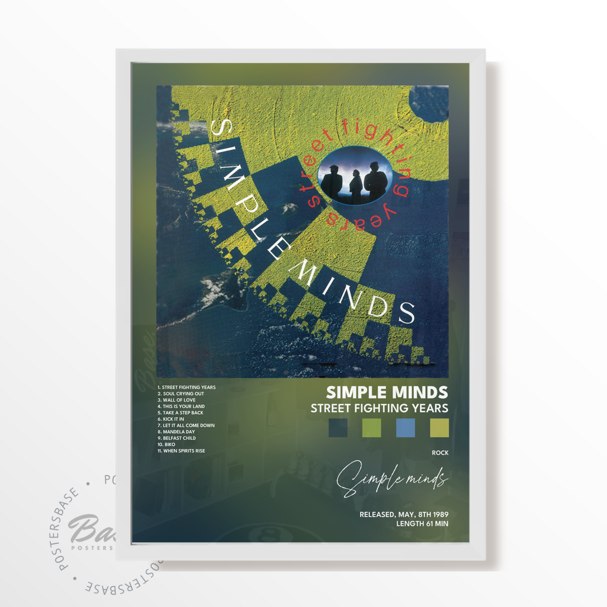 simple minds Street Fighting Years poster