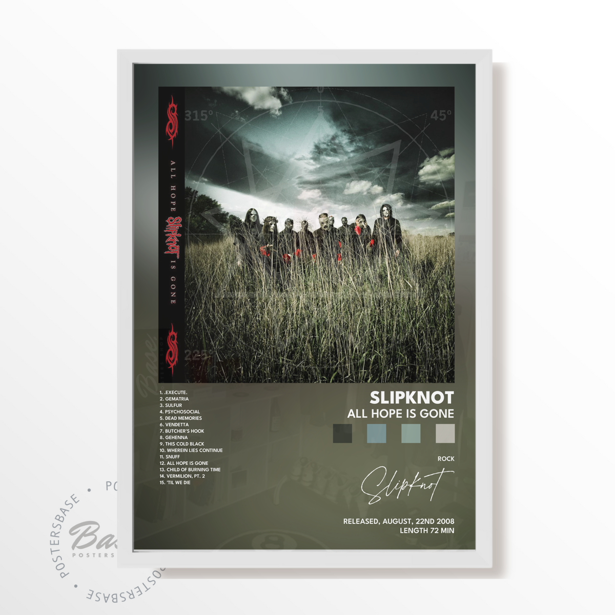 slipknot All Hope Is Gone poster