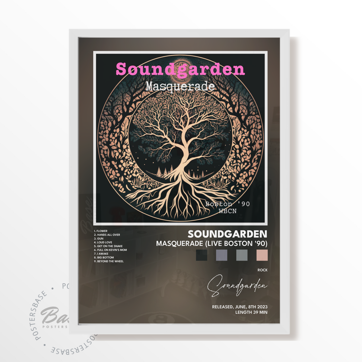 soundgarden Masquerade Live Boston 90 poster