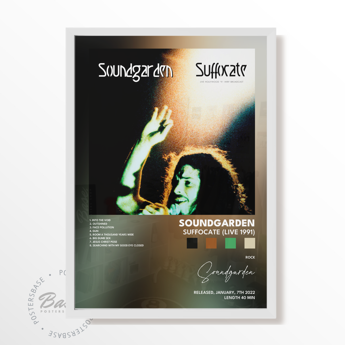 soundgarden Suffocate Live 1991 poster