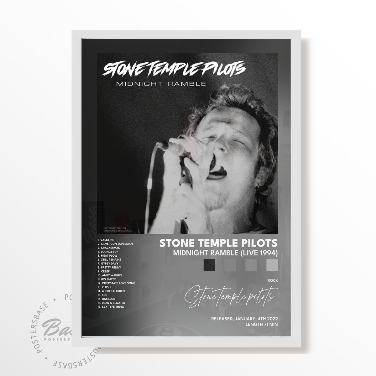 stone temple pilots Midnight Ramble Live 1994 poster