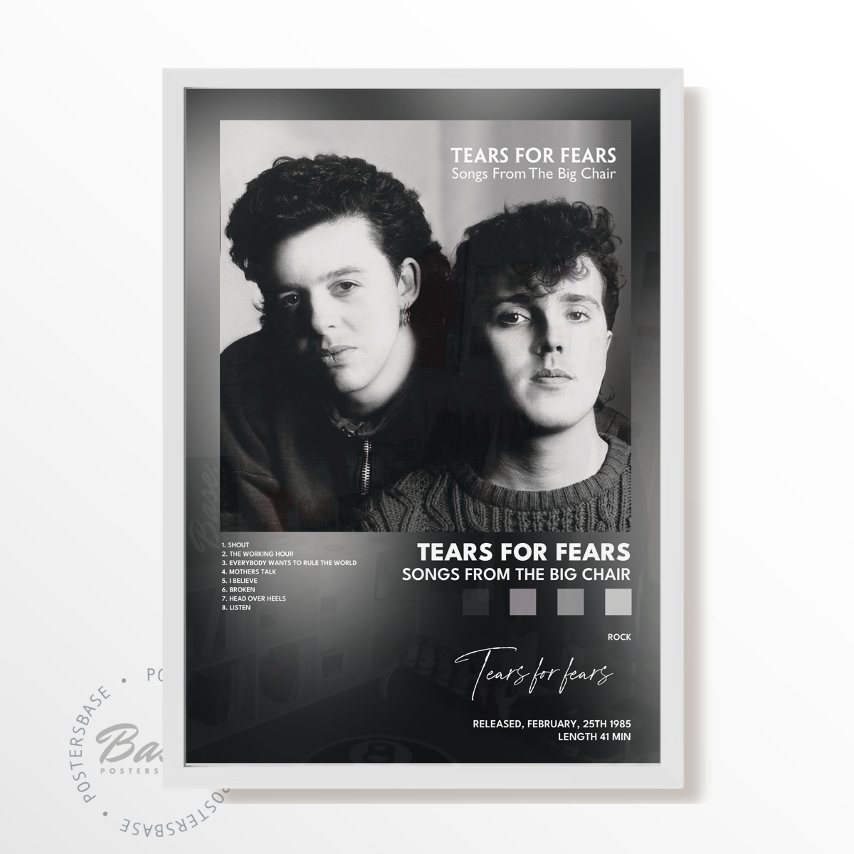 tears for fears Songs From The Big Chair poster