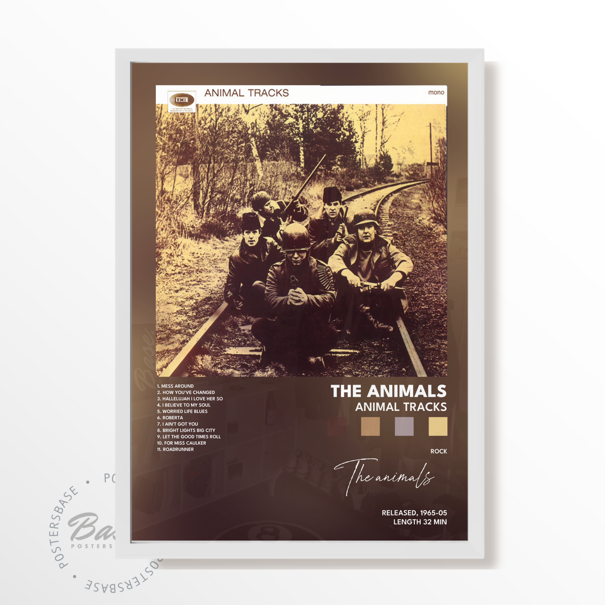 the animals Animal Tracks poster