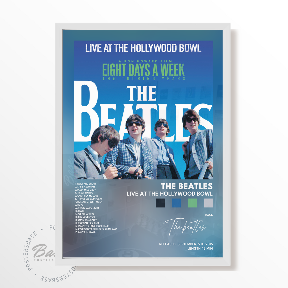 the beatles Live At The Hollywood Bowl poster