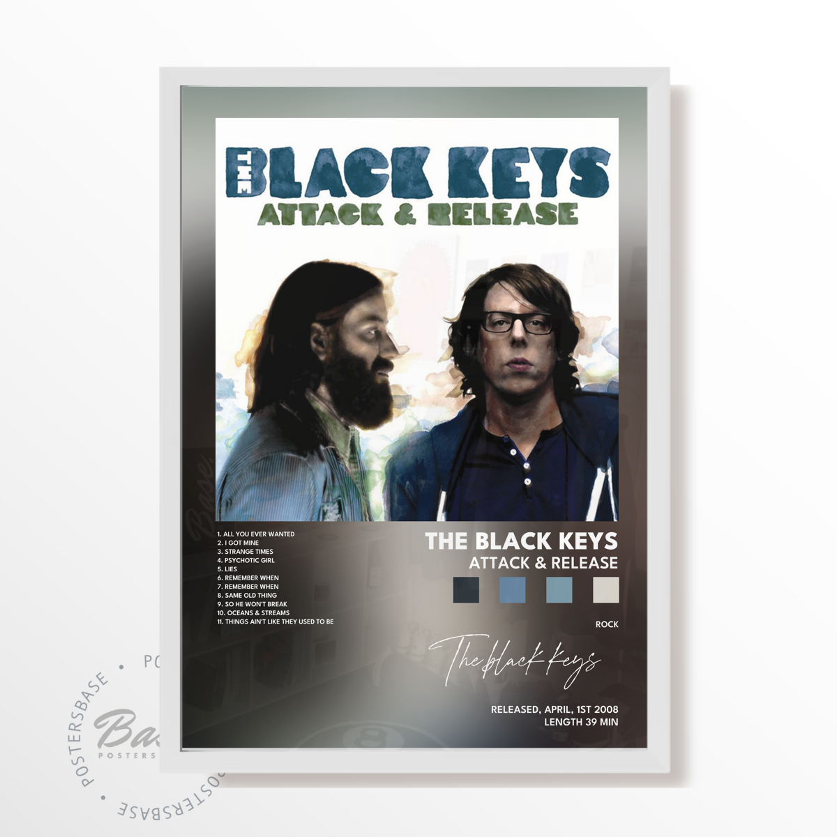 the black keys Attack  Release poster