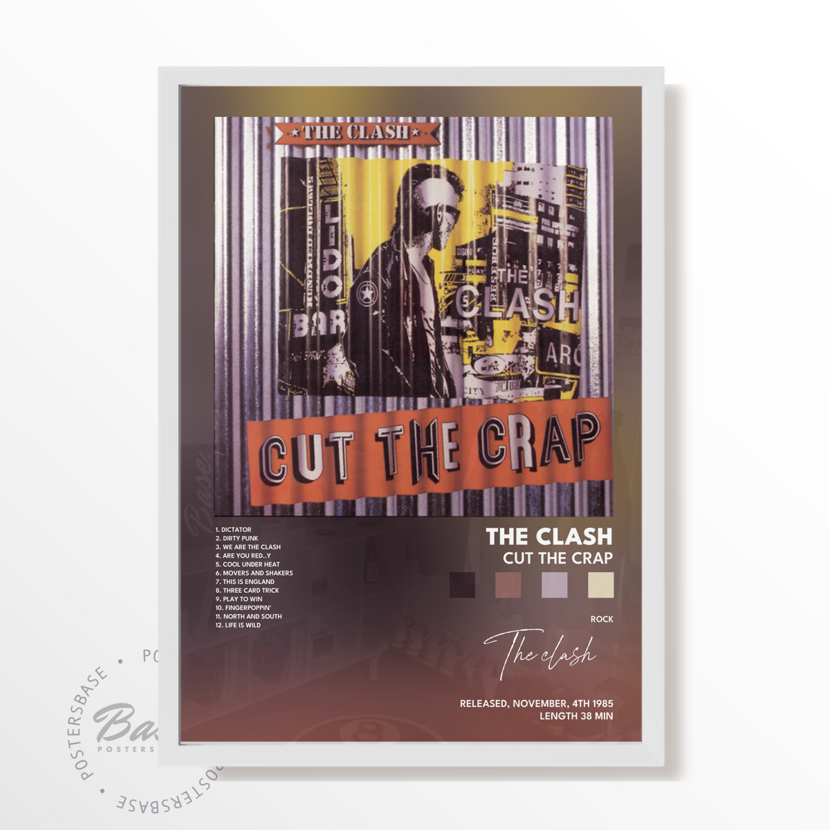 the clash Cut The Crap poster