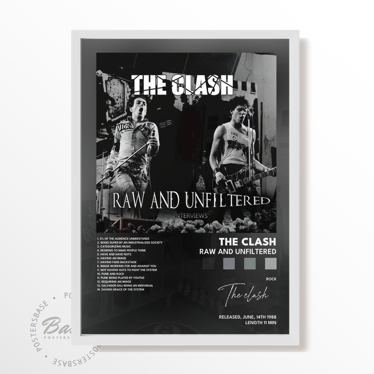 the clash Raw and Unfiltered poster