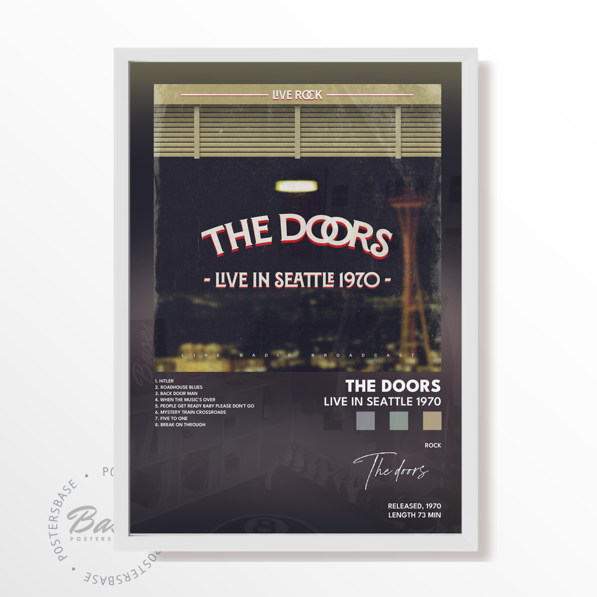 the doors Live in Seattle 1970 poster