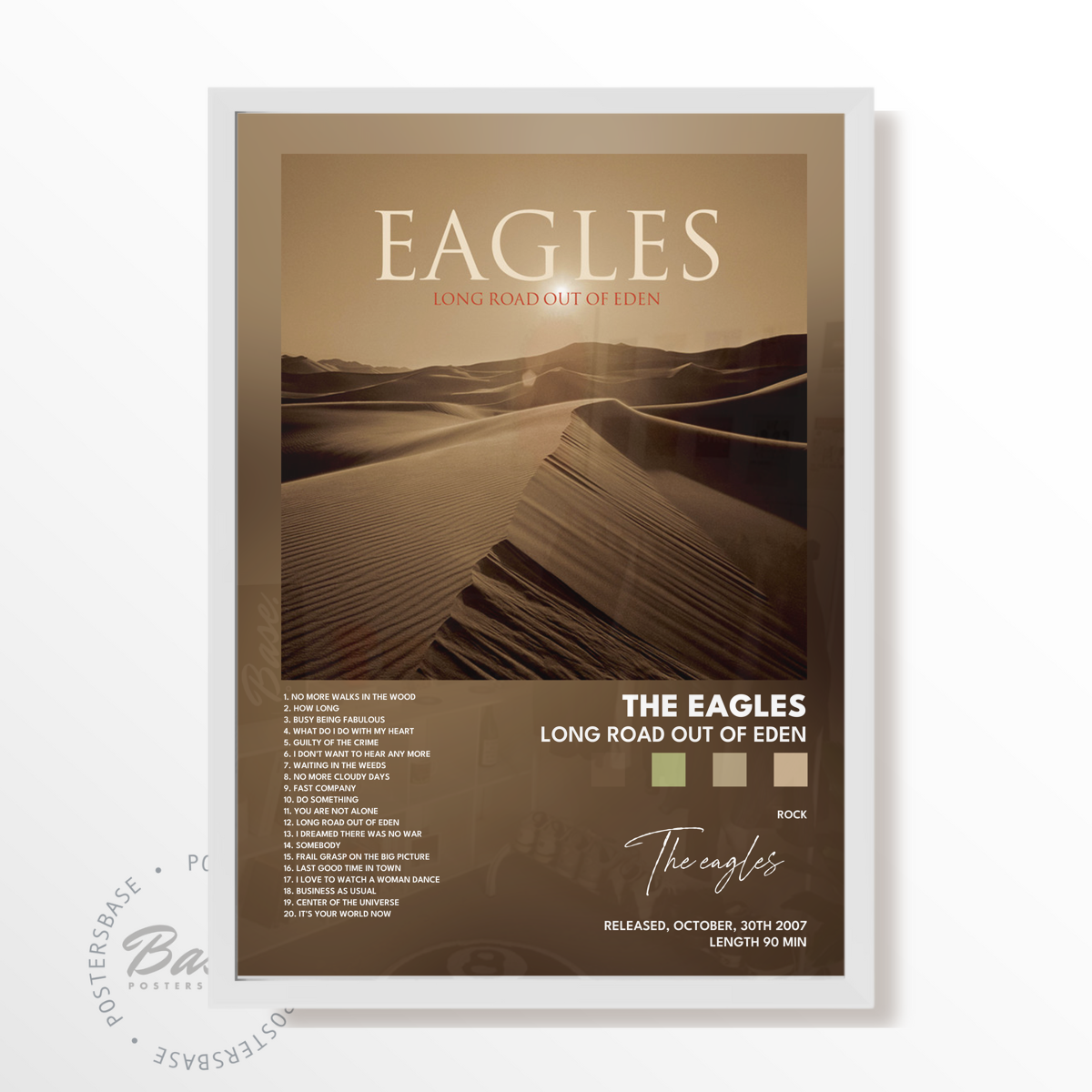 the eagles Long Road out of Eden poster