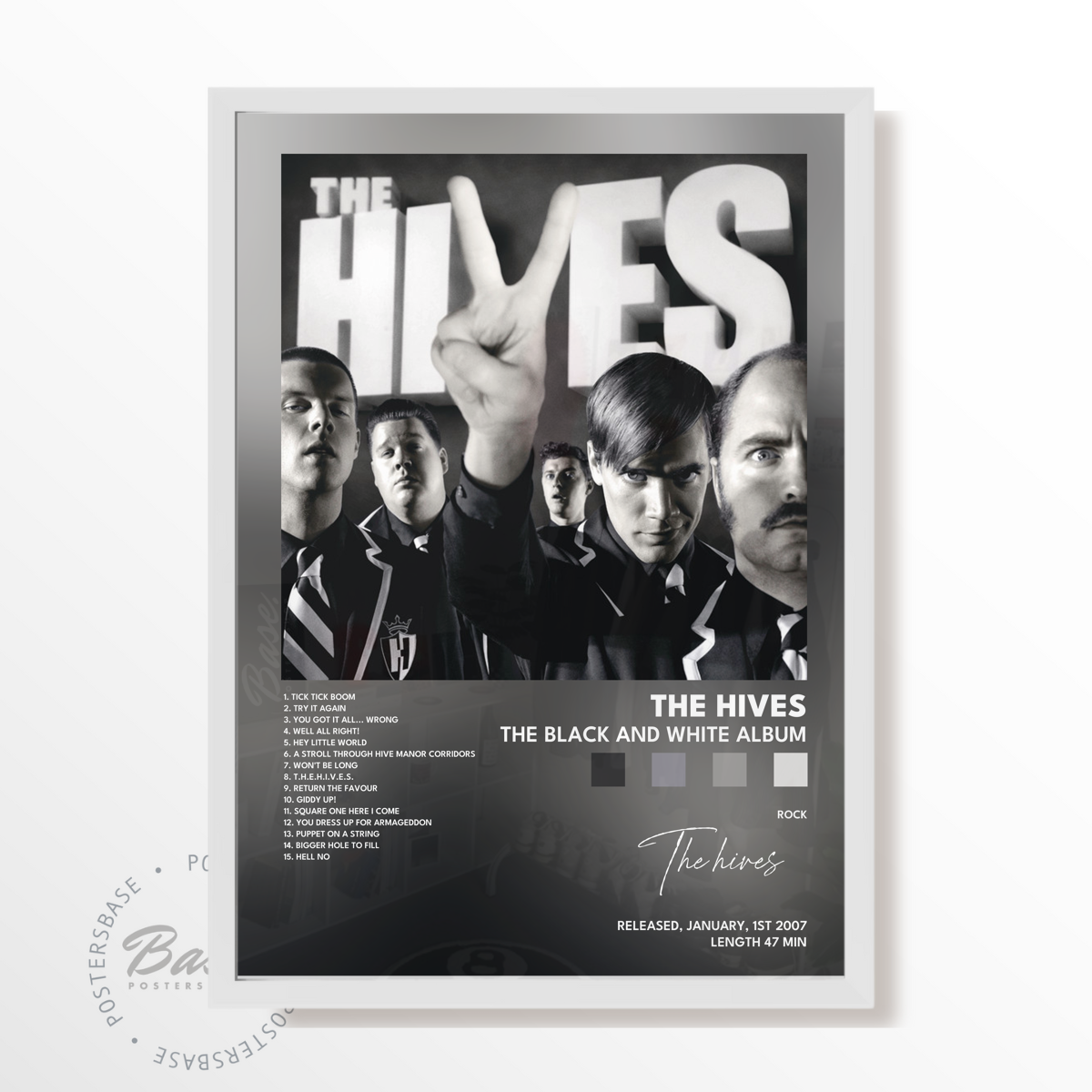 the hives The Black and White album poster