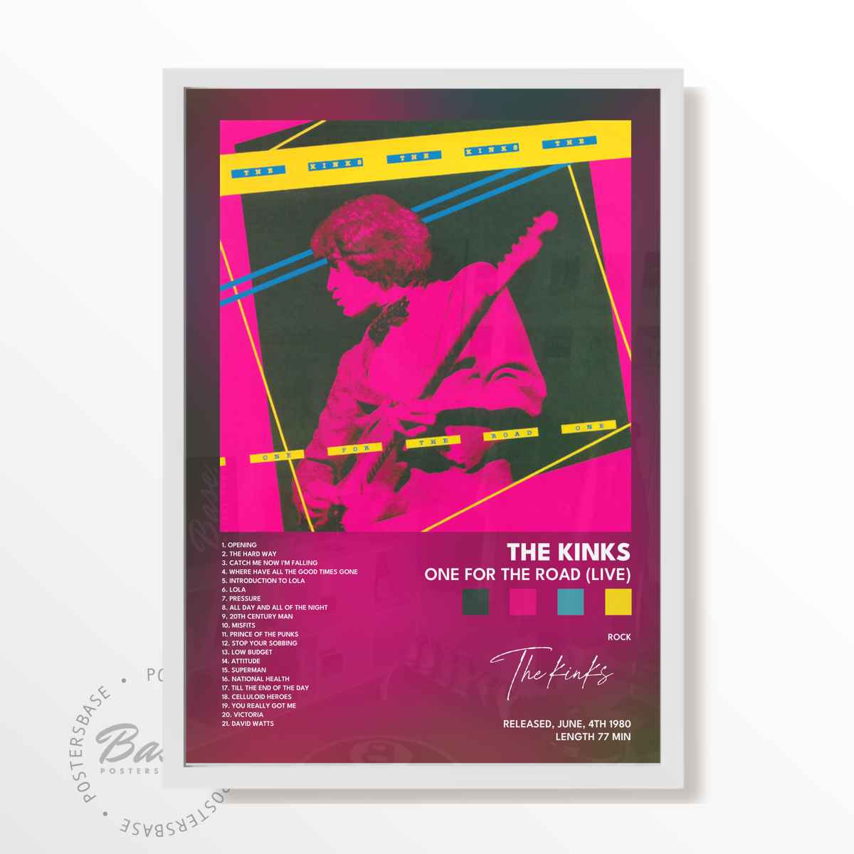 the kinks One for the Road Live poster