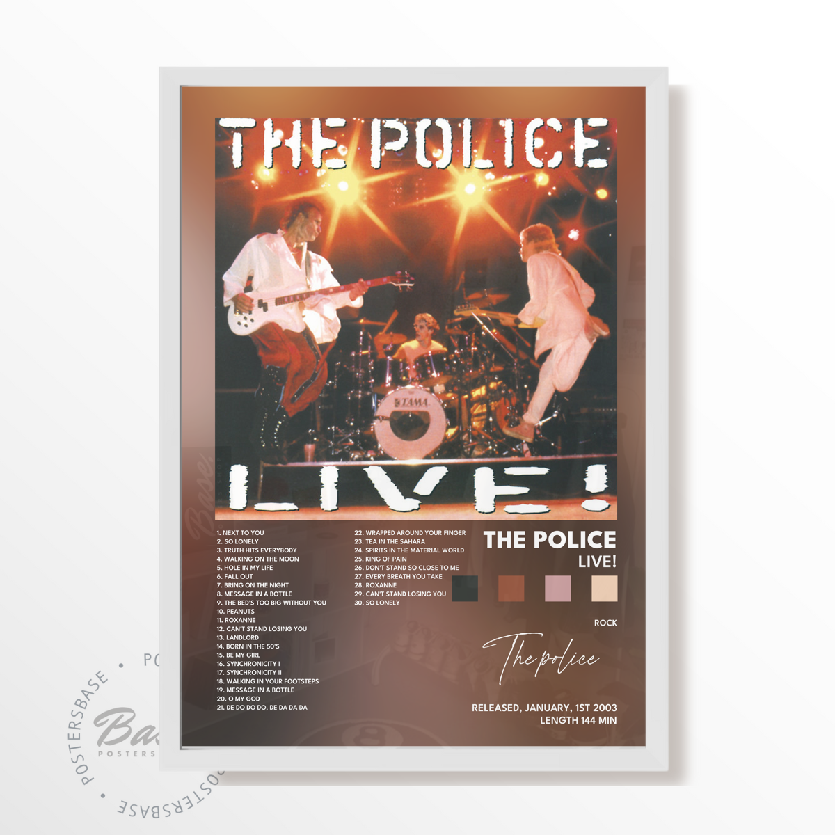 the police Live poster