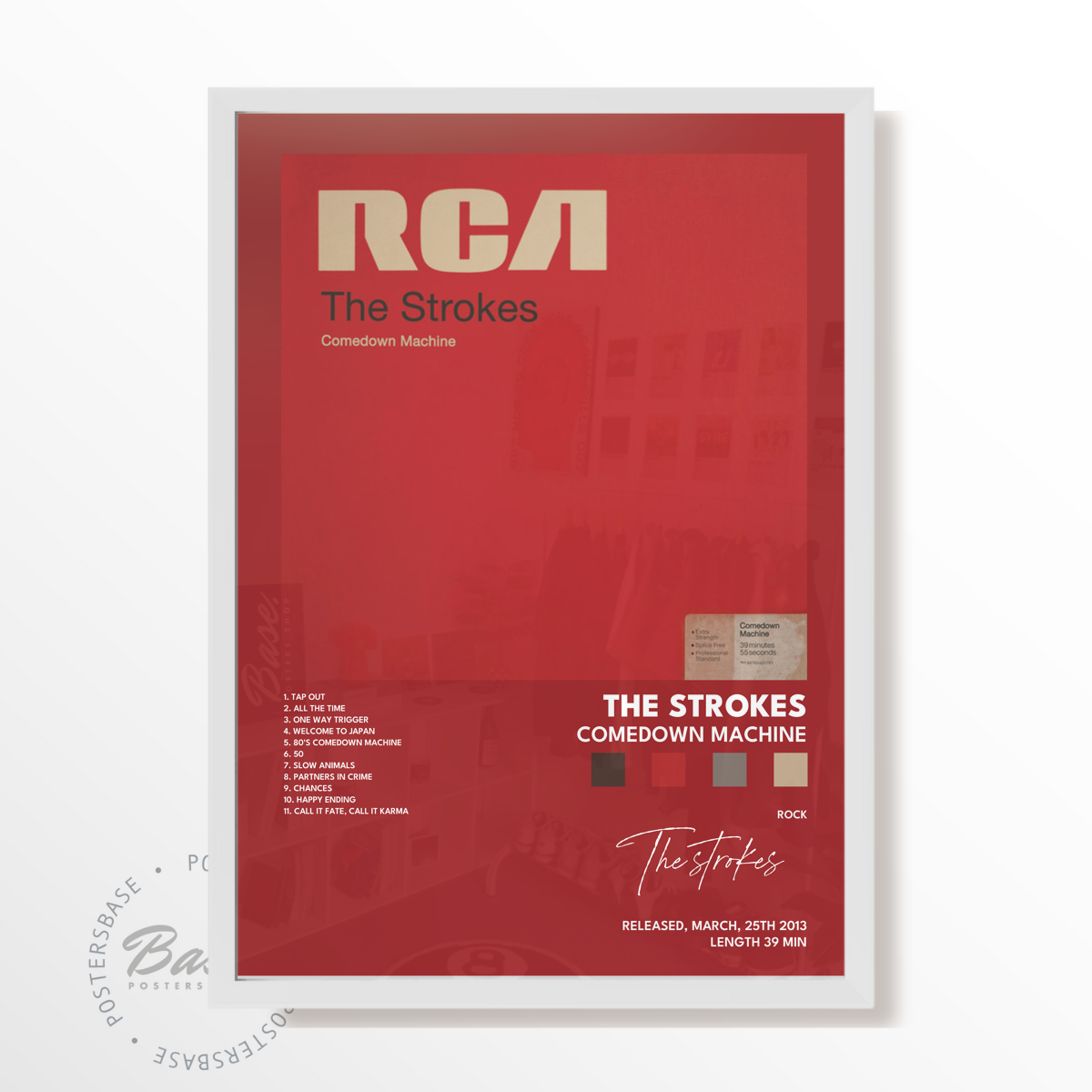 the strokes Comedown Machine poster