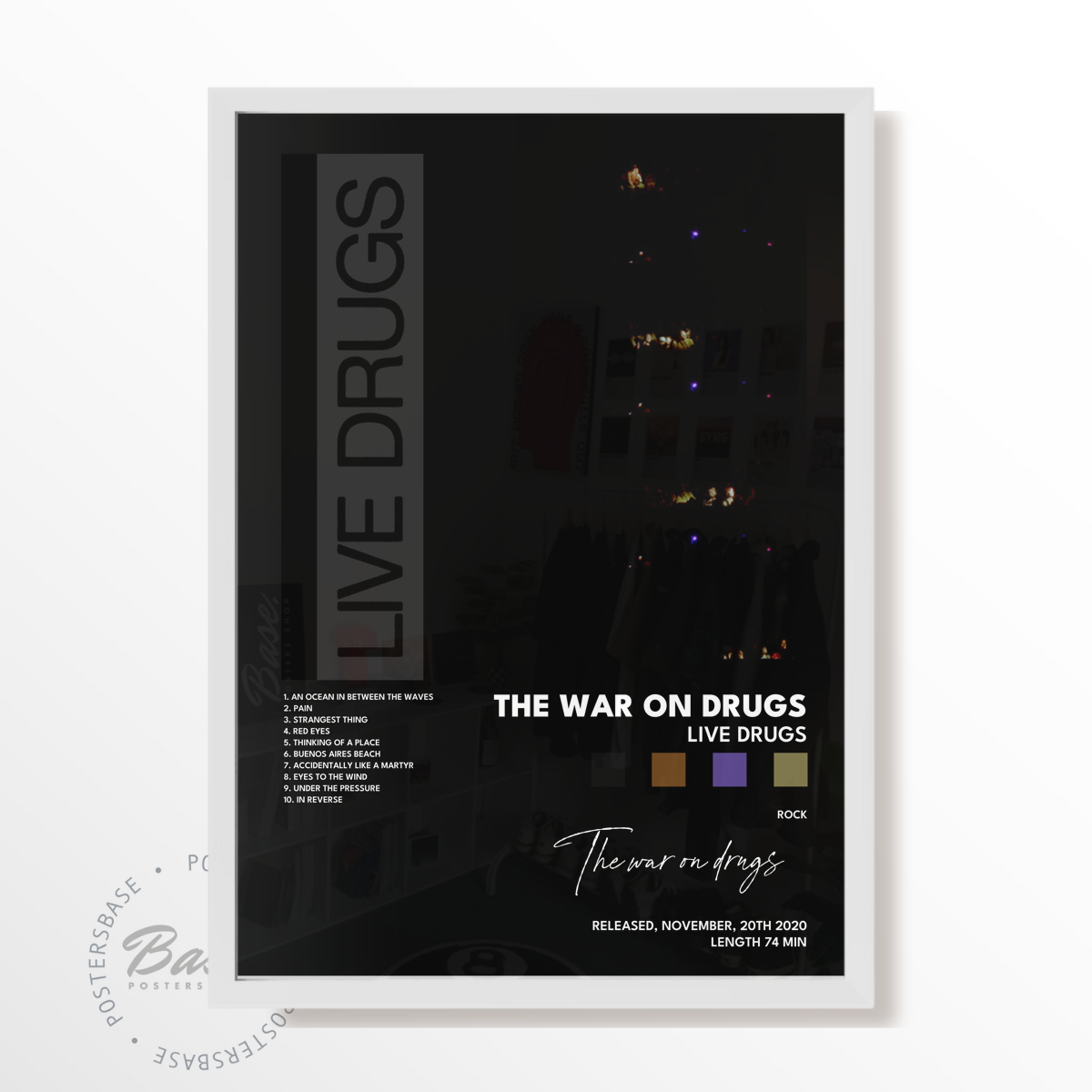 the war on drugs LIVE DRUGS poster