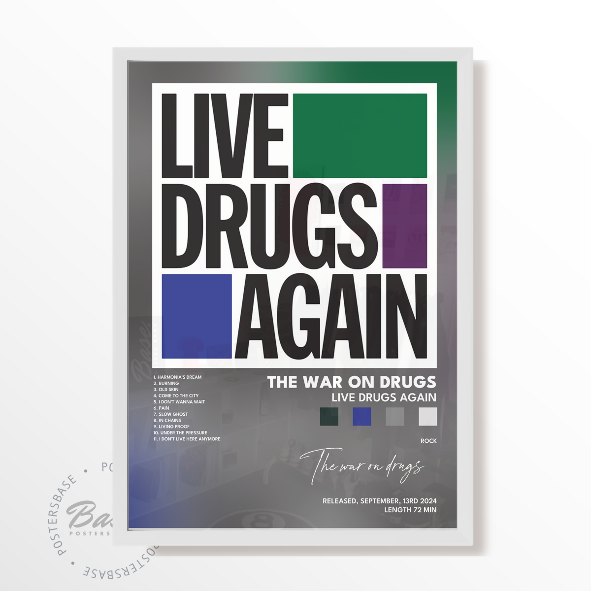 the war on drugs Live Drugs Again poster