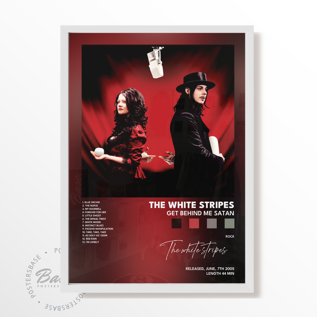 the white stripes Get Behind Me Satan poster