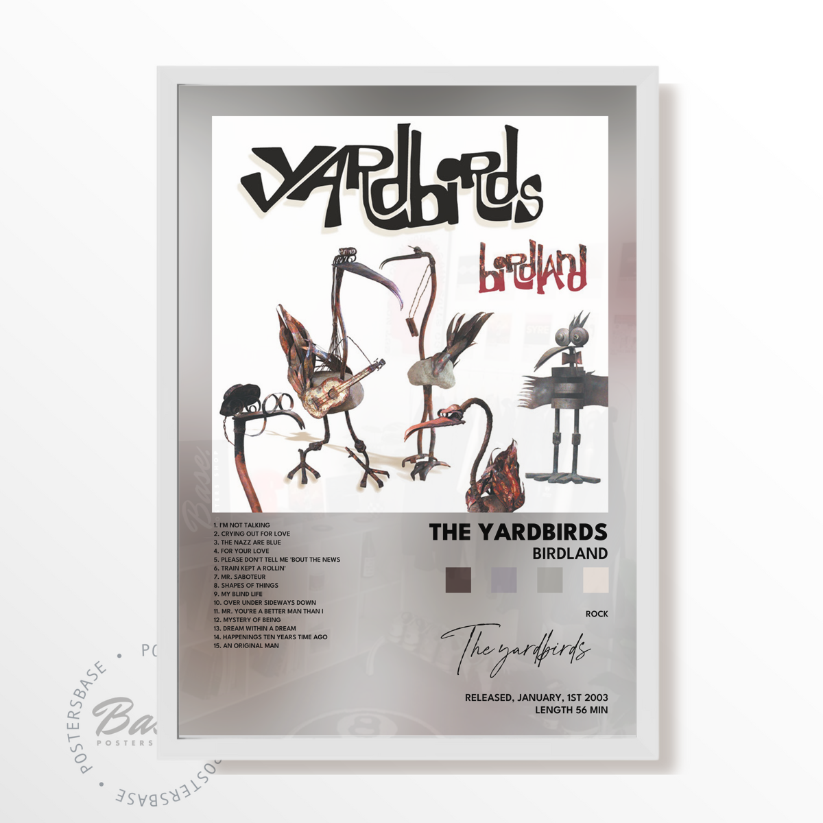 the yardbirds Birdland poster