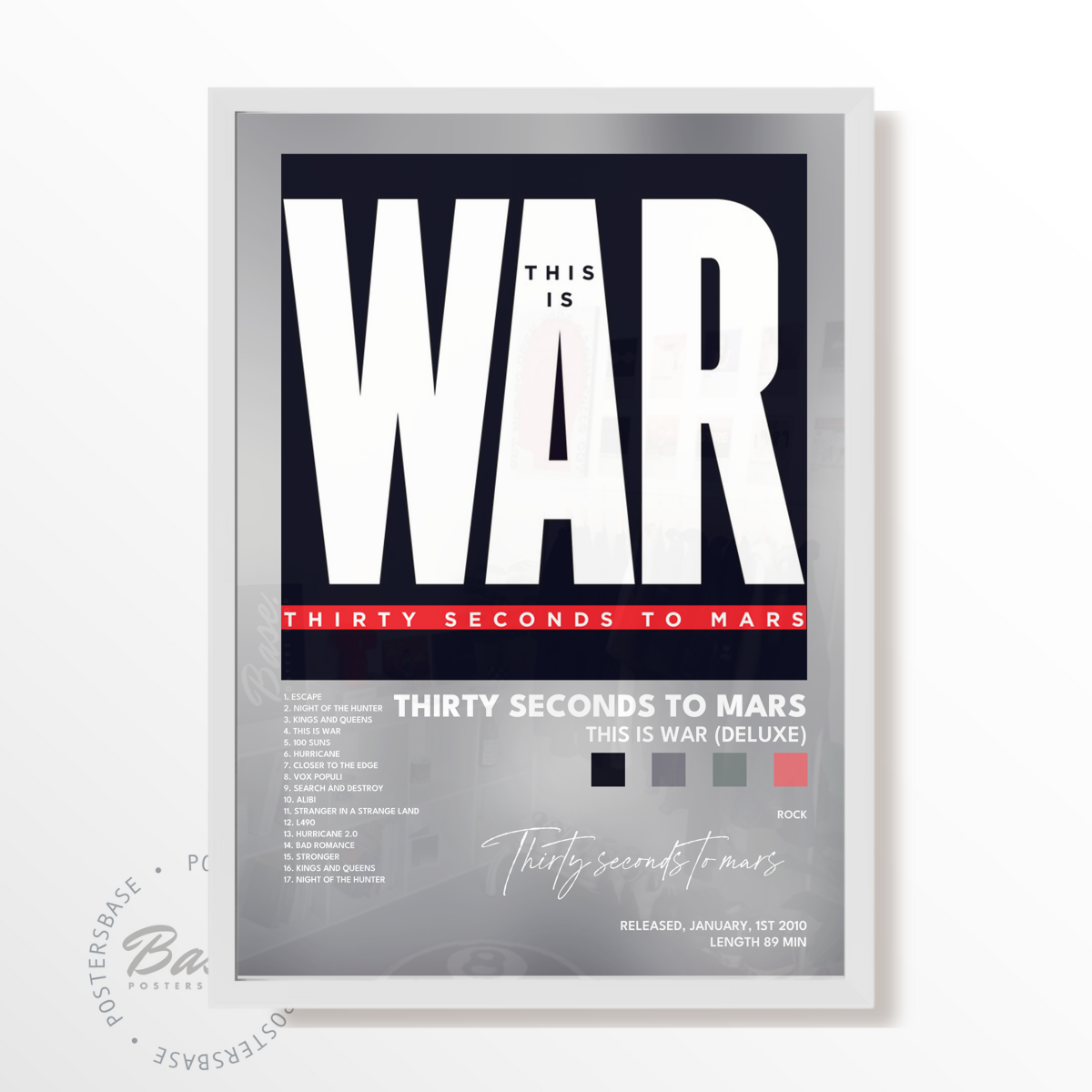 thirty seconds to mars This Is War Deluxe poster