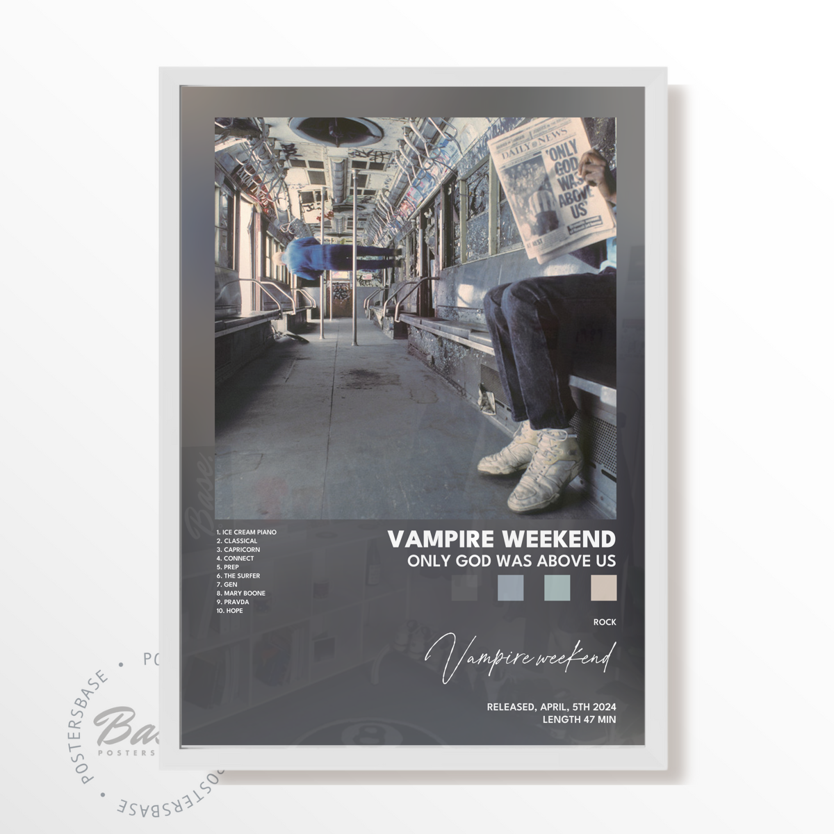 vampire weekend Only God Was Above Us poster