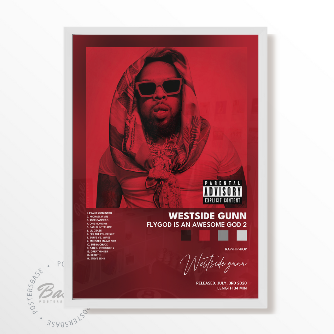 westside gunn Flygod Is An Awesome God 2 poster – from 6.95 