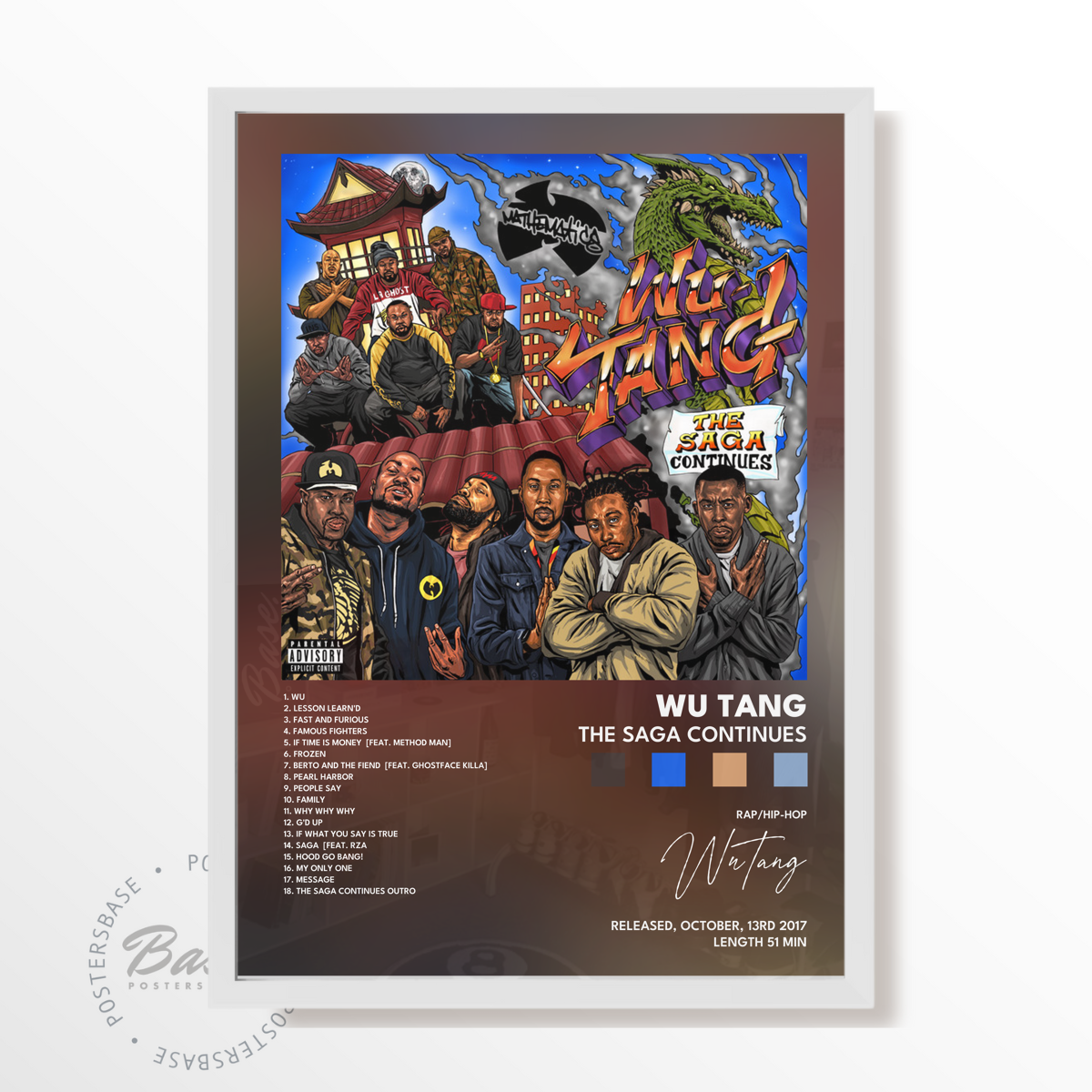 wu tang The Saga Continues poster