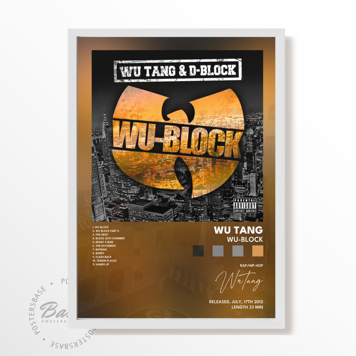 wu tang Wu Block poster