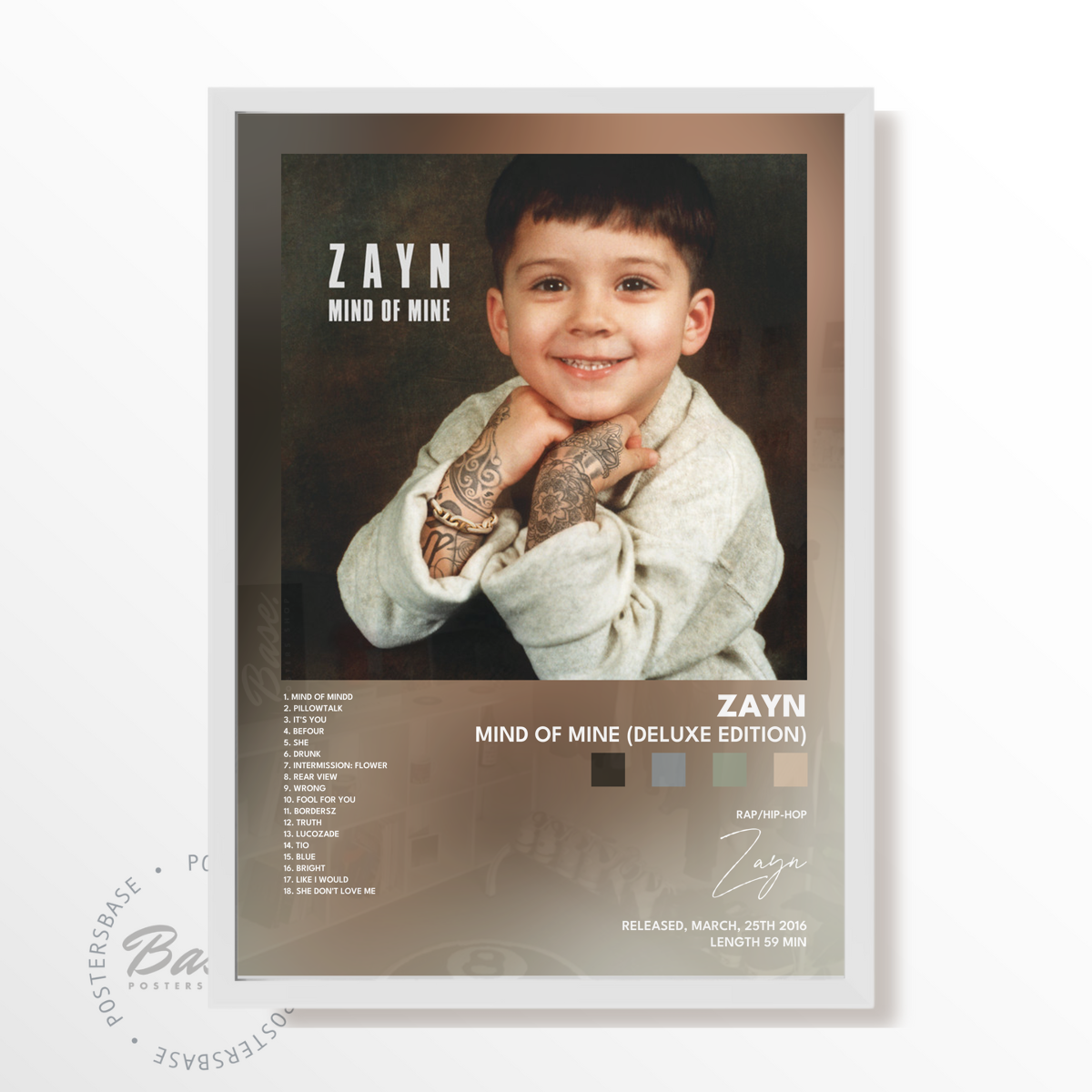 zayn Mind Of Mine Deluxe Edition poster