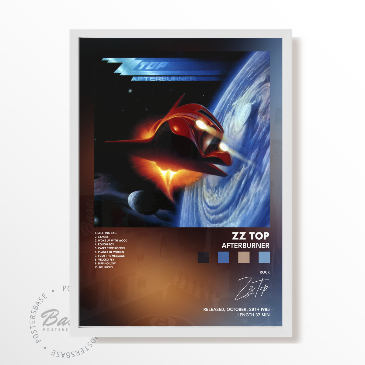 zz top Afterburner poster