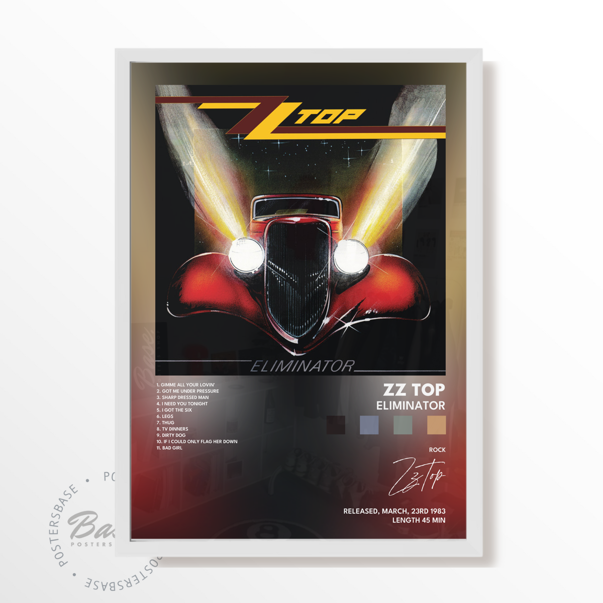 zz top Eliminator poster