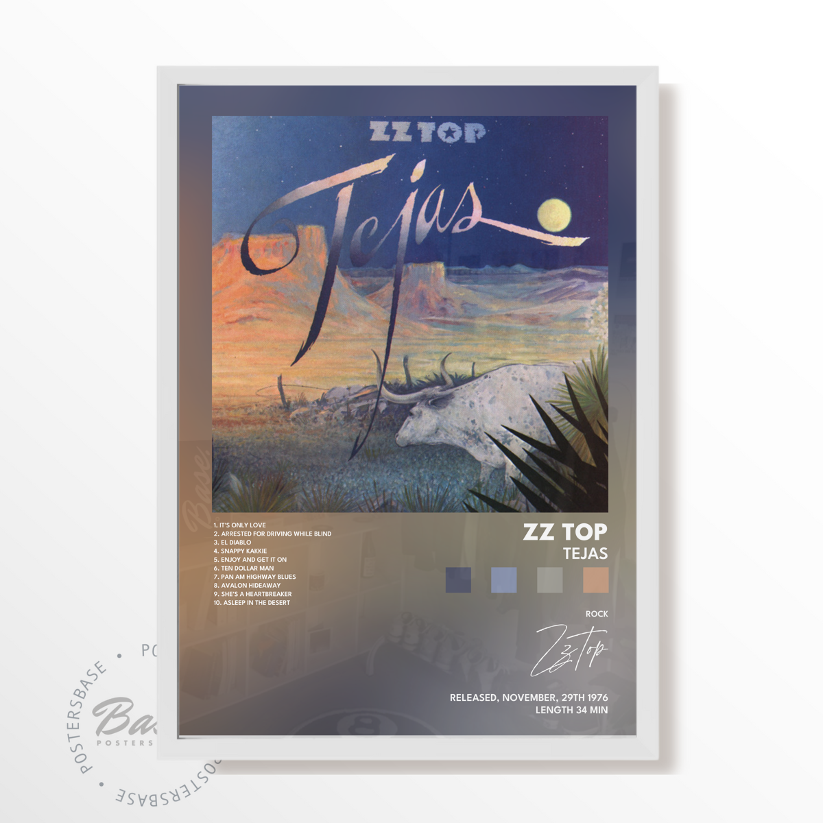 zz top Tejas poster