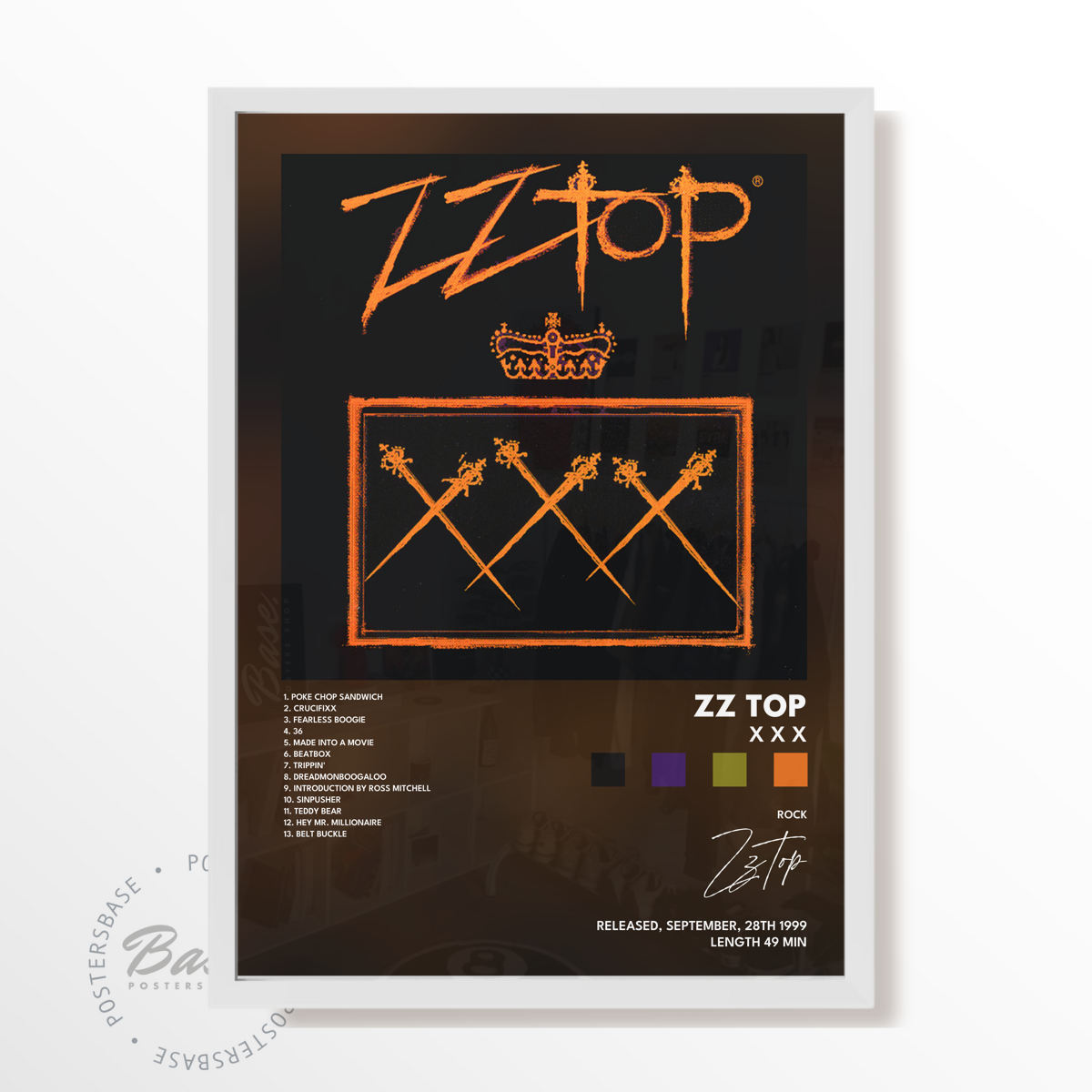 zz top X X X poster