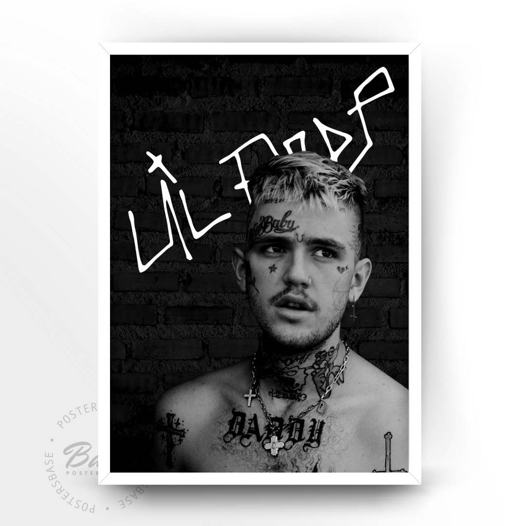 Posters Lil Peep B&W - Only €11.95 – Posters Base