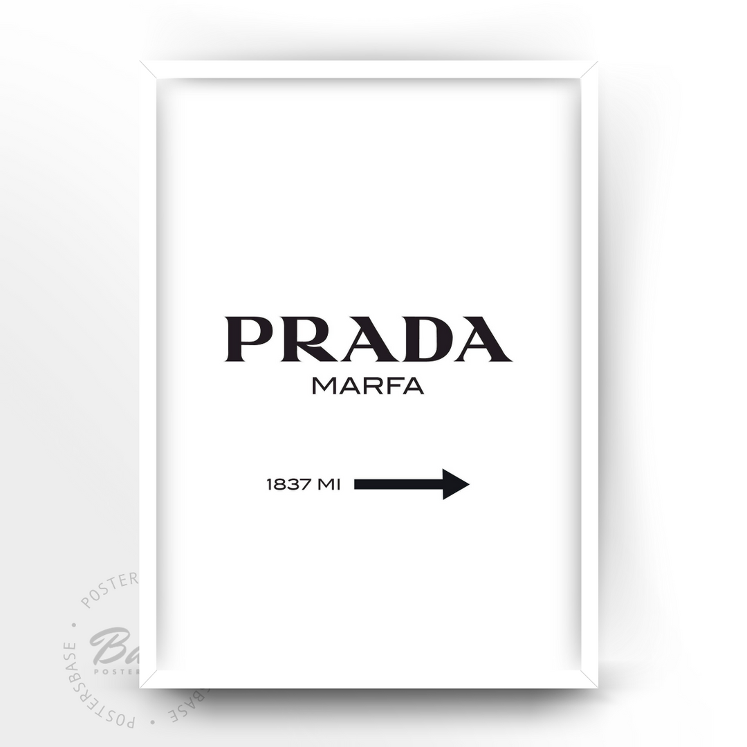 Prada Marfa ポスター 額付き Prada Poster Print | URBAN ROAD Prada Marfa ポスター 額付き Prada Poster Print | URBAN ROAD