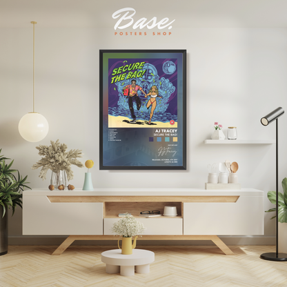 aj tracey Secure The Bag poster