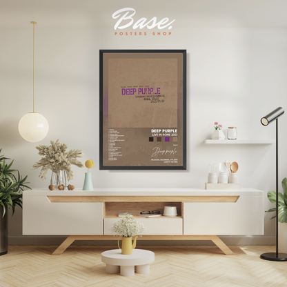 deep purple Live in Rome 2013 poster