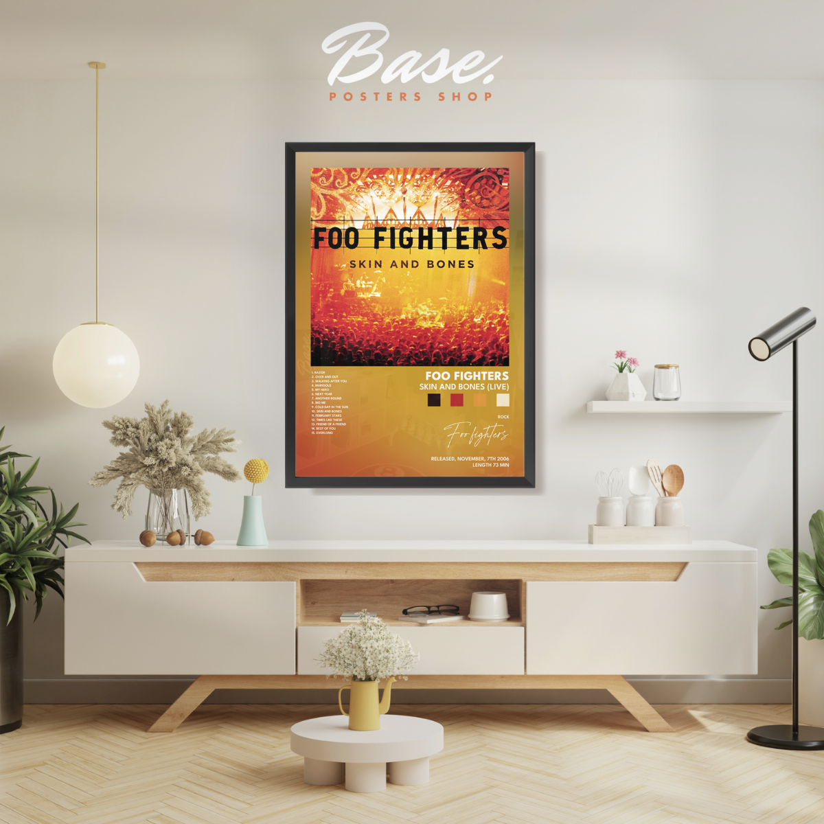 foo fighters Skin And Bones Live poster