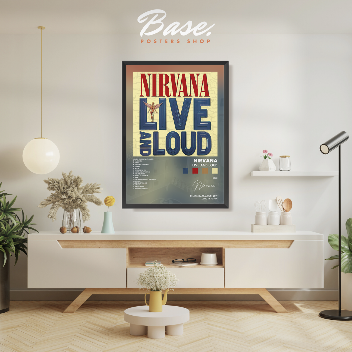 nirvana Live And Loud poster