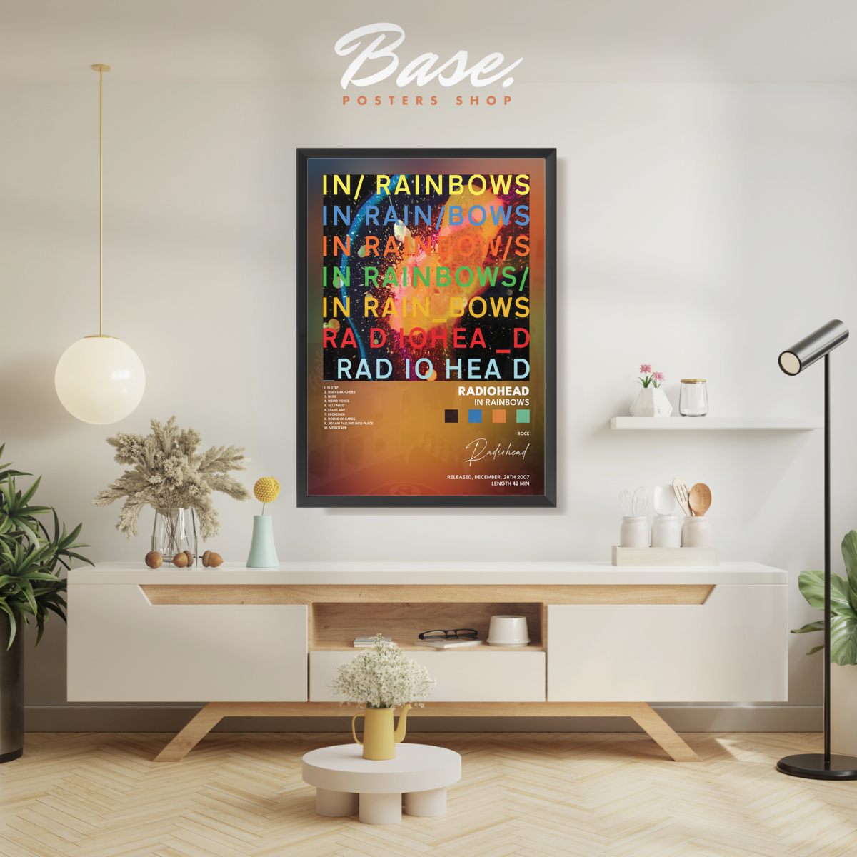 radiohead In Rainbows poster