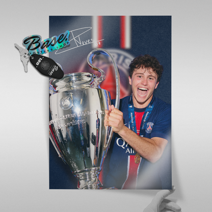 Joao Neves Champions League 2025 Trophy