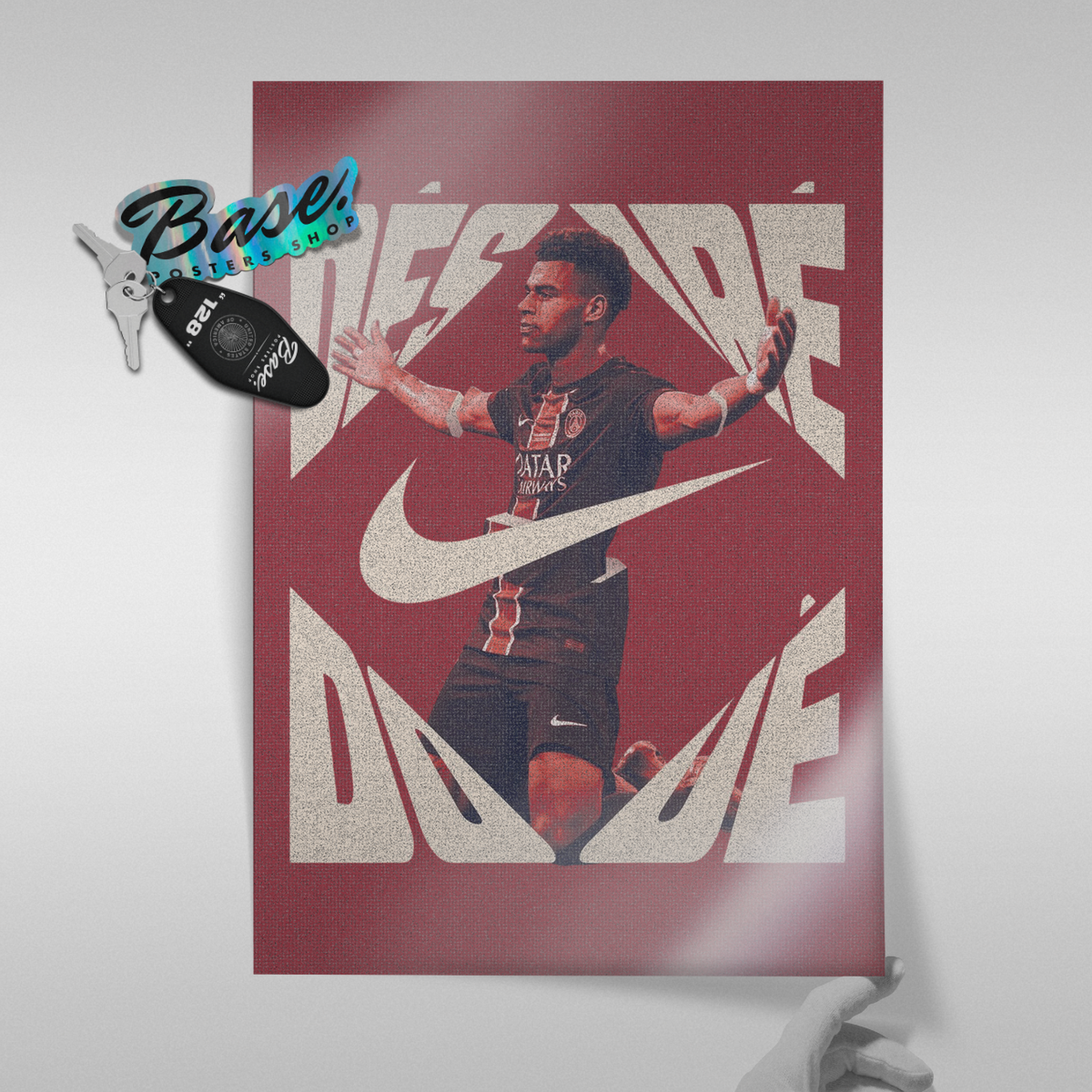 Desire Doue - PSG Number 7 Poster