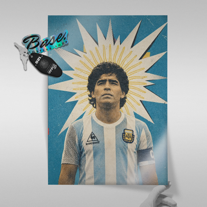 Diego Maradona - Argentina Halo Poster
