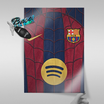 FC Barcelona - Stained Glass Jersey Poster